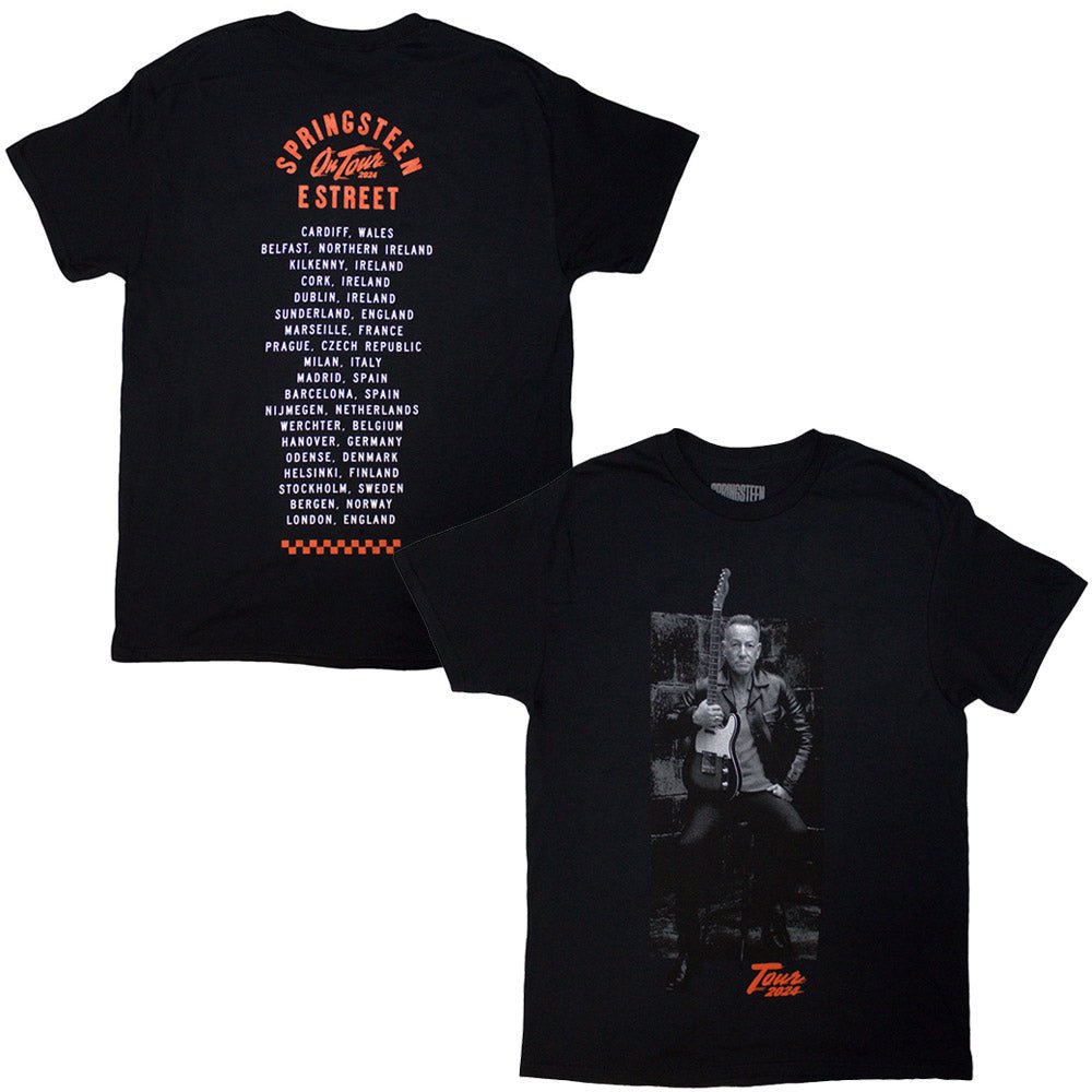 【予約商品】 BRUCE SPRINGSTEEN ブルーススプリングスティーン (11月 映画公開 記念 ) - Tour '24 Wheel / バックプリントあり / 2024年ツアー会場限定販売 / Tシャツ / メンズ - PGS